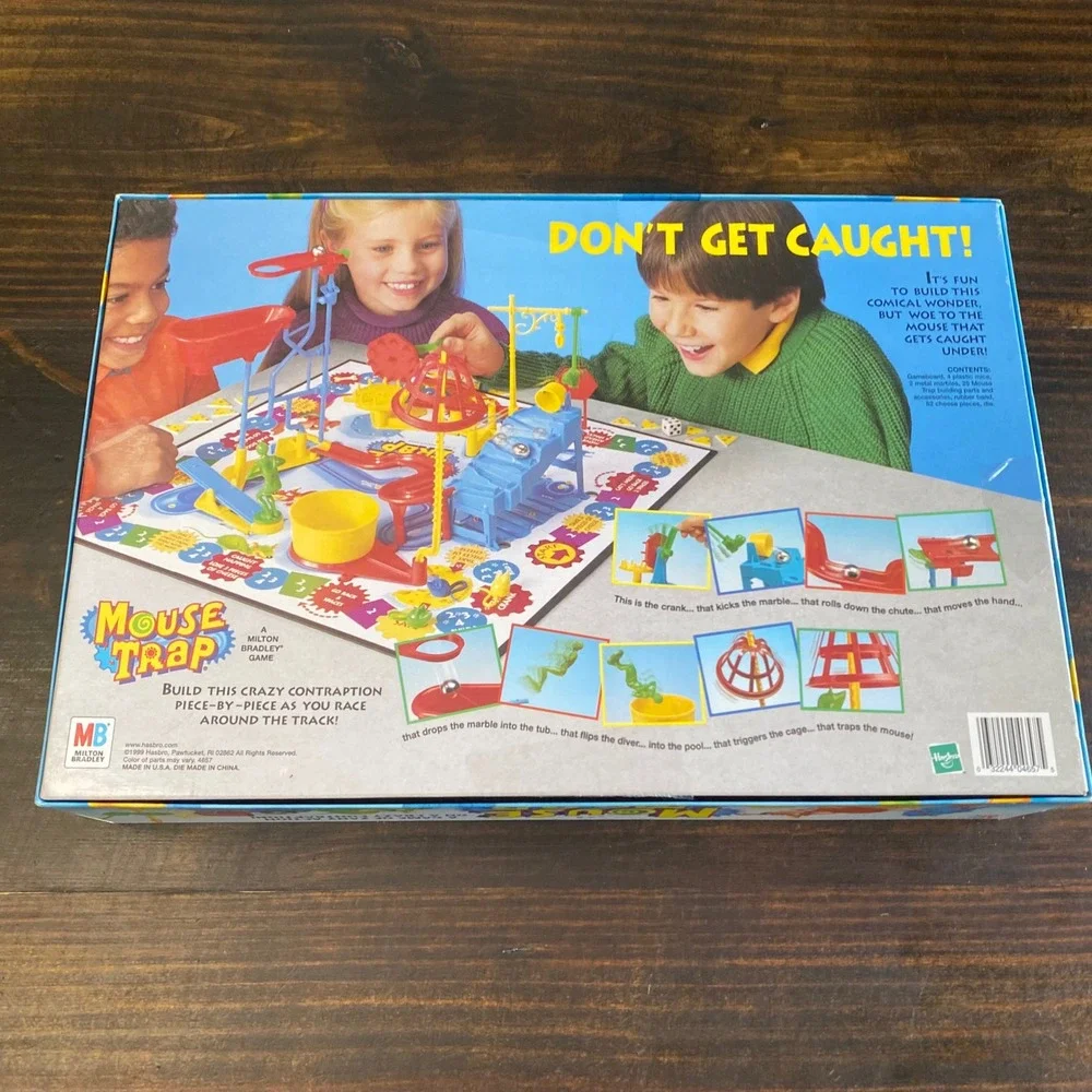 Milton Bradley Mouse Trap Board Game COMPLETE 1999‎ Vintage Hasbro 90s